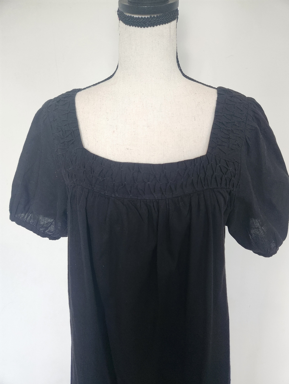 Barney’s NY Co-Op Black Lightweight Cotton Babydoll Mini Summer Dress M - Picture 2 of 13